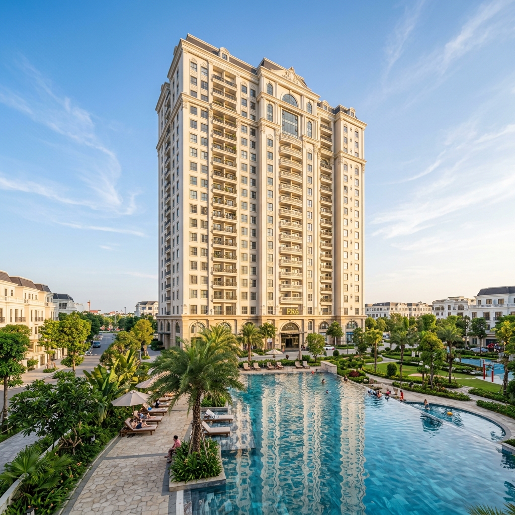 Ảnh minh họa tòa PR6 phân khu The Paris